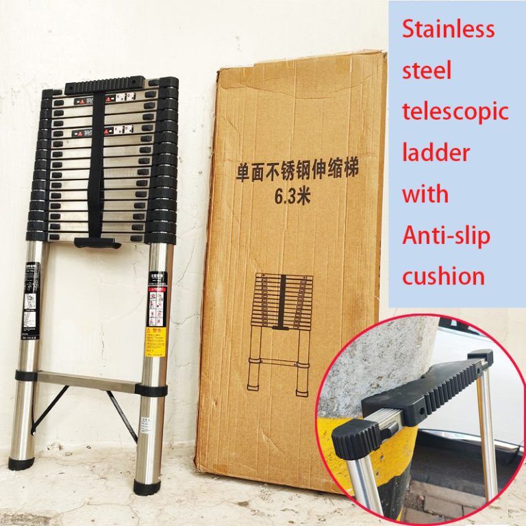 Pole Stainless Steel Single Telescopic Ladder6